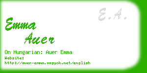 emma auer business card